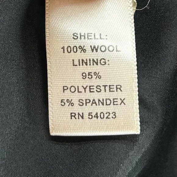 Banana Republic Dress Sz 0P Pure Wool Sheath Mini Scoop Neck Cap Sleeve Black - Picture 9 of 12